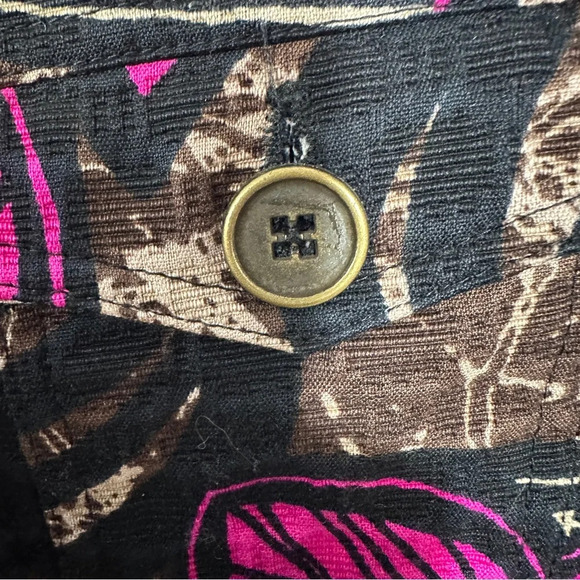 Chico's size 0 (small) button front jacket, 100% cotton shell, bright, fun - Picture 5 of 7